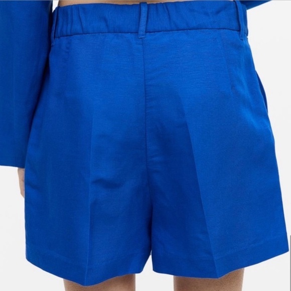H&M Linen-Blend Bermuda Shorts SZ 6 NWT - Picture 3 of 6